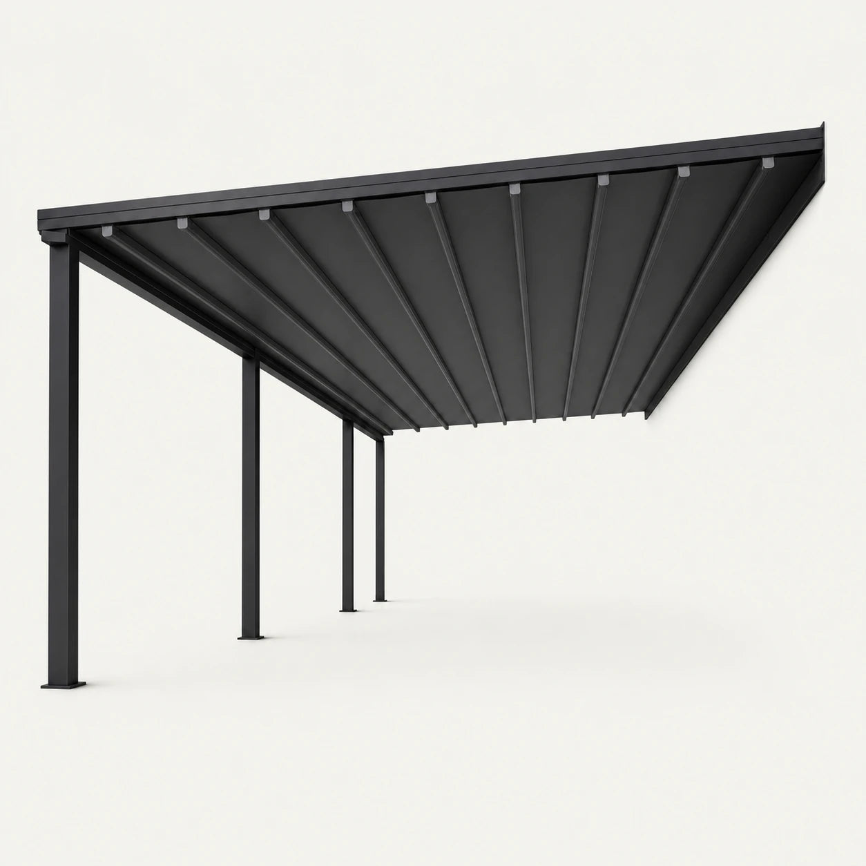BESITSOL T700 motorized retractable roof on a warm off-white background