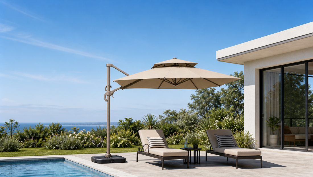 Cantilever Umbrellas Are So Popular in Modern Outdoor Living