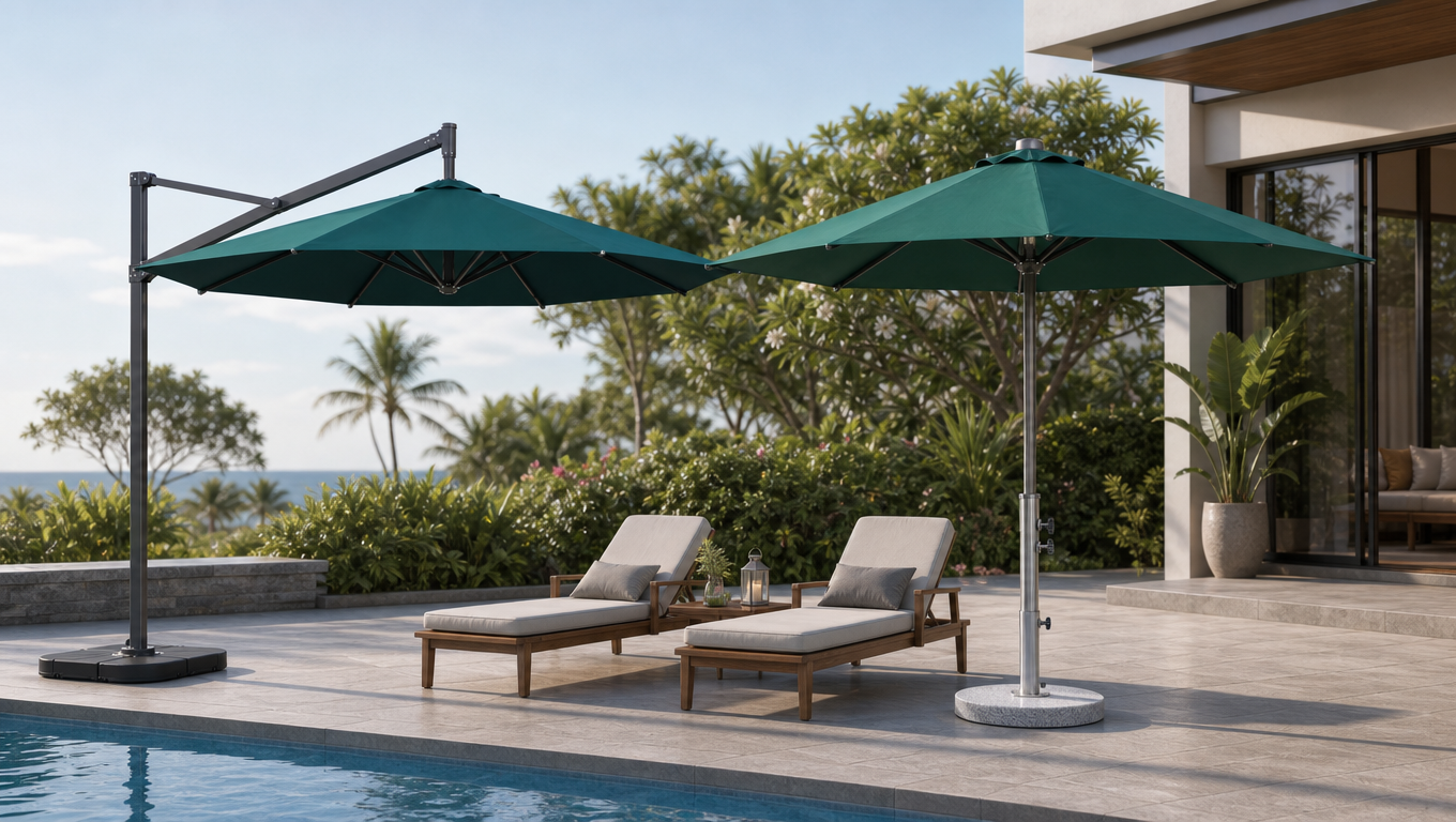 Different umbrella bases are designed for different environments