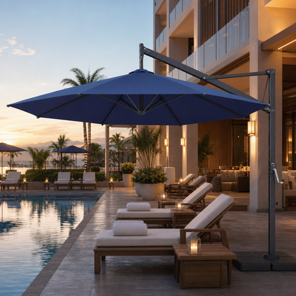 inclosed patio umbrella 13x13 ft / 11x15 ft Outdoor Are you looking for a large umbrella for your outdoor space Patio Table Umbrella and Cantilever