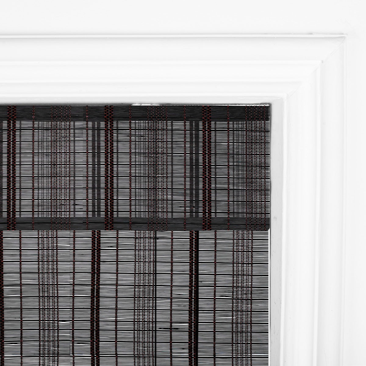 BESITSOL Premium Black Hand-Woven Weather Resistant Outdoor Bamboo Shades