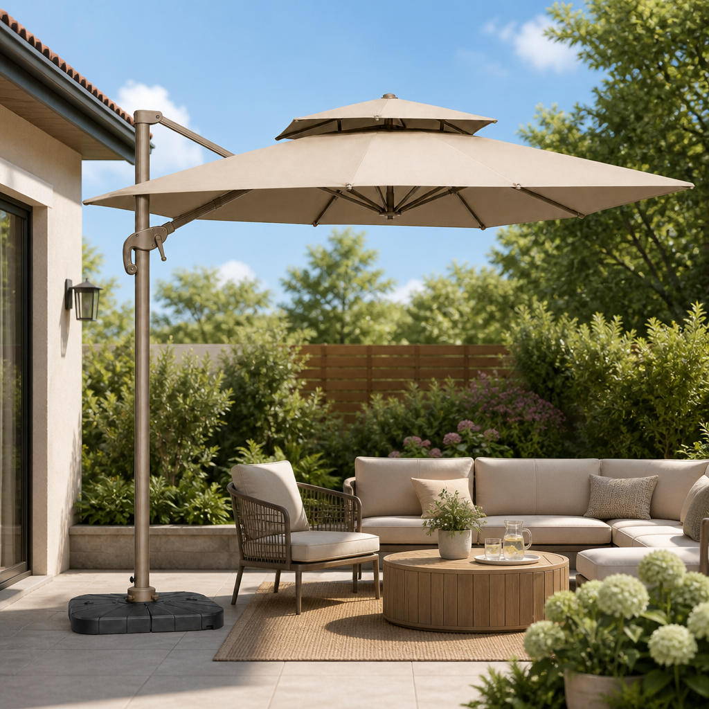Rose Gold Medium Roman Umbrella image 6