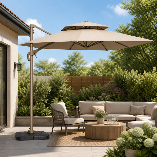 Rose Gold Medium Roman Umbrella image 6