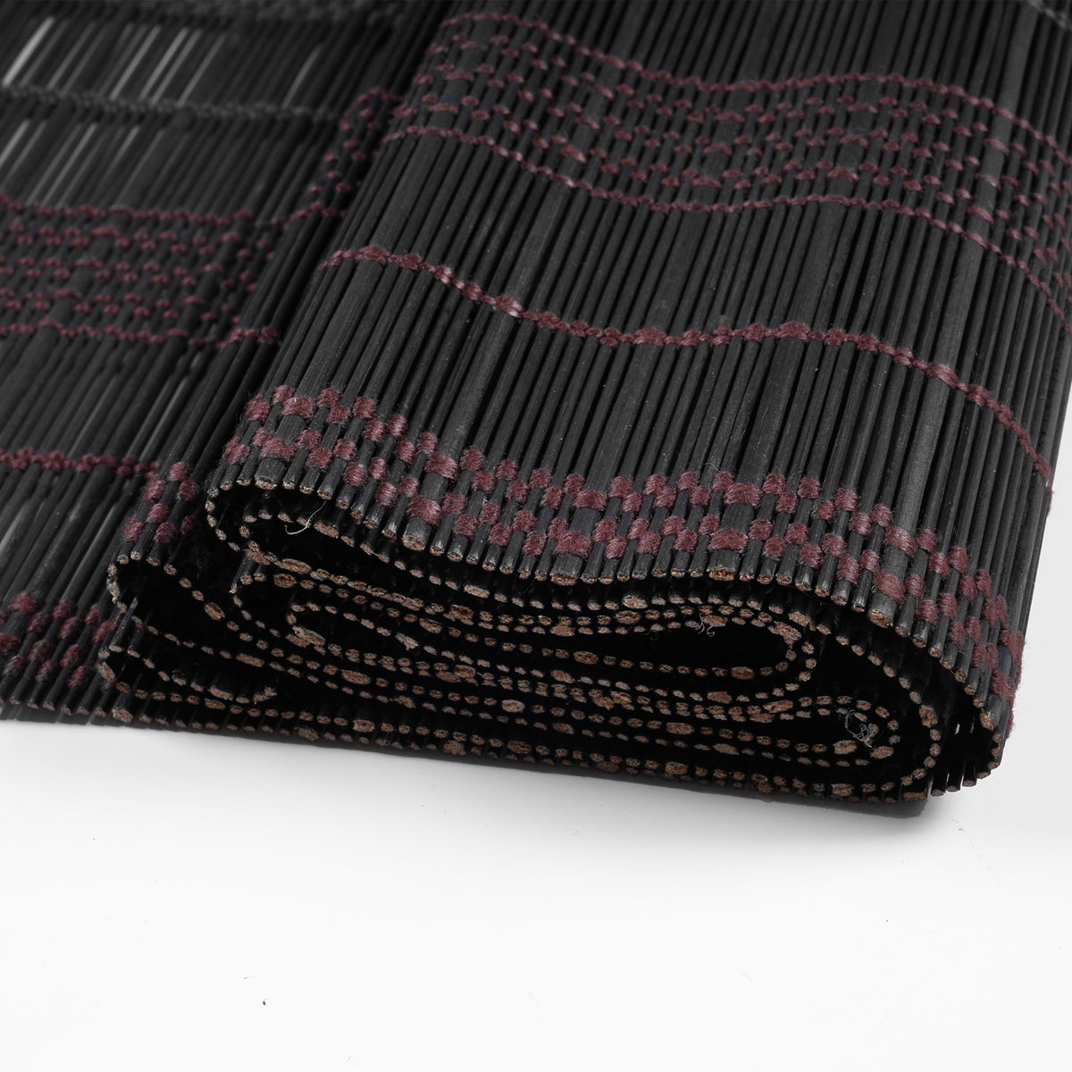 BESITSOL Premium Black Hand-Woven Weather Resistant Outdoor Bamboo Shades