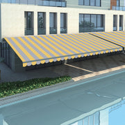 BESITSOL B02 motorized large-span cassette awning for commercial terrace shade