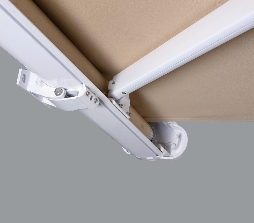 B04 luxury box awning arm and underside mechanism detail