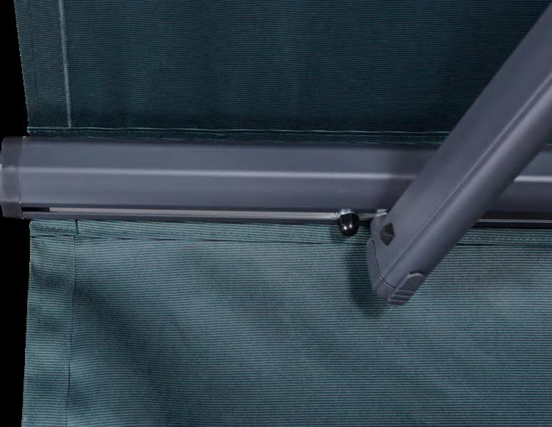A380 support arm and fabric underside detail