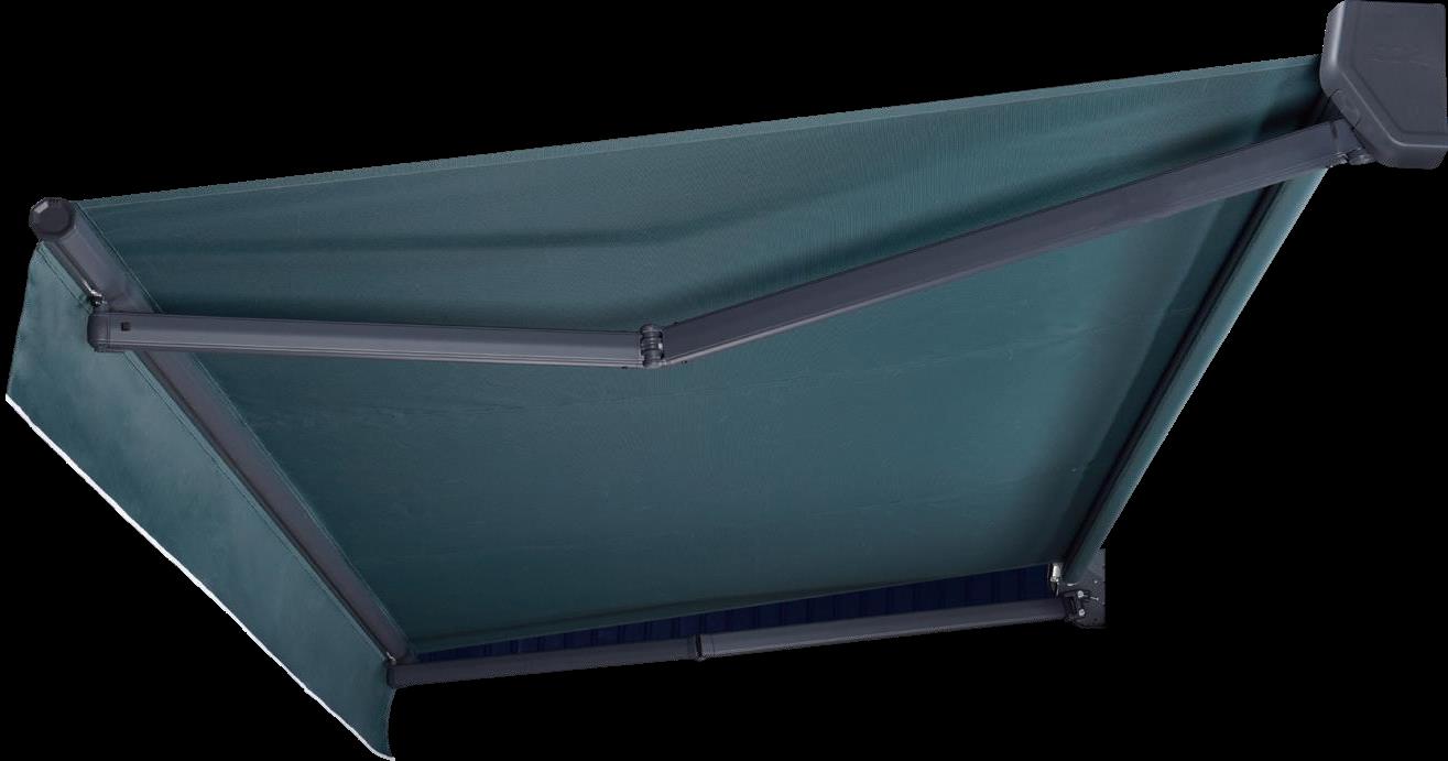A380 awning underside showing compact frame profile