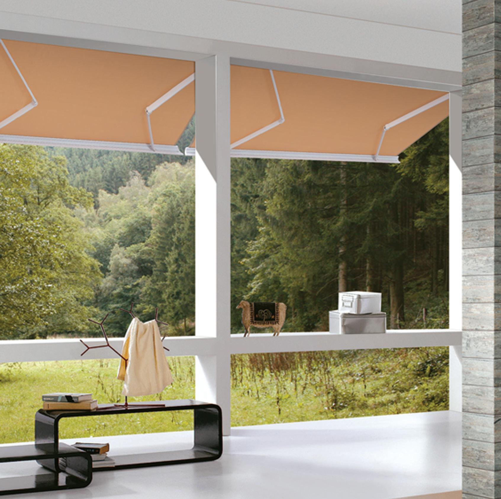 B04 luxury awning shading a modern terrace with outdoor seating