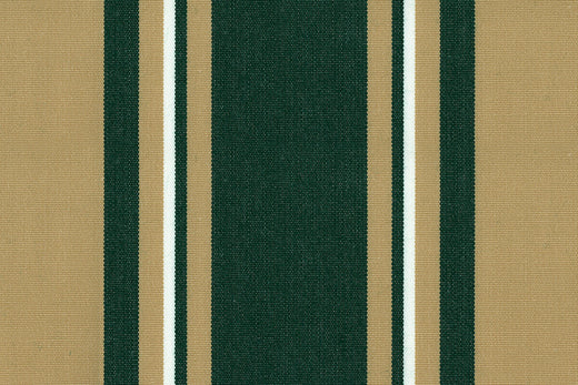 R 804 0 - Forest Green Beige Stripe