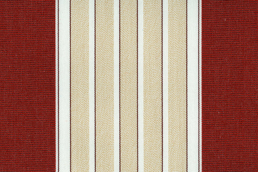 R 874 0 - Burgundy Beige Stripe
