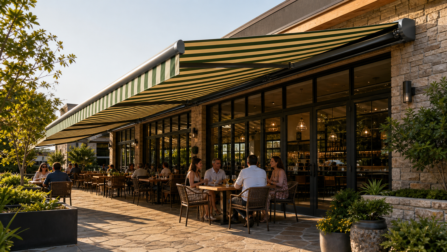 BESITSOL commercial retractable awning hero