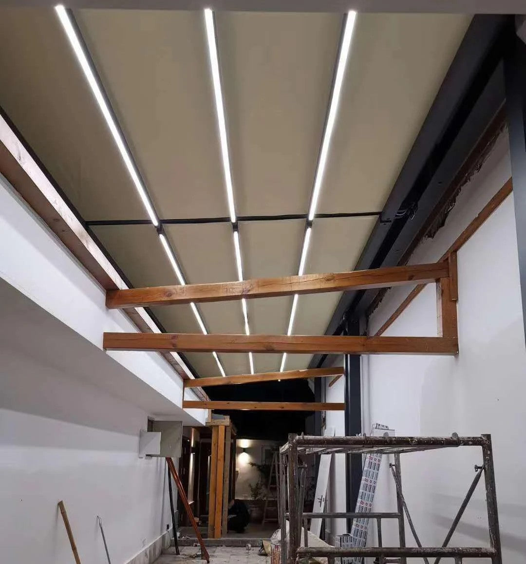 T700 folding canopy rooftop or patio project reference